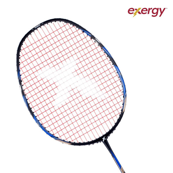 Exergy Punch Badminton Racket - Lightweight 79g, 32 lbs Tension, Pre-Strung with Full Cover