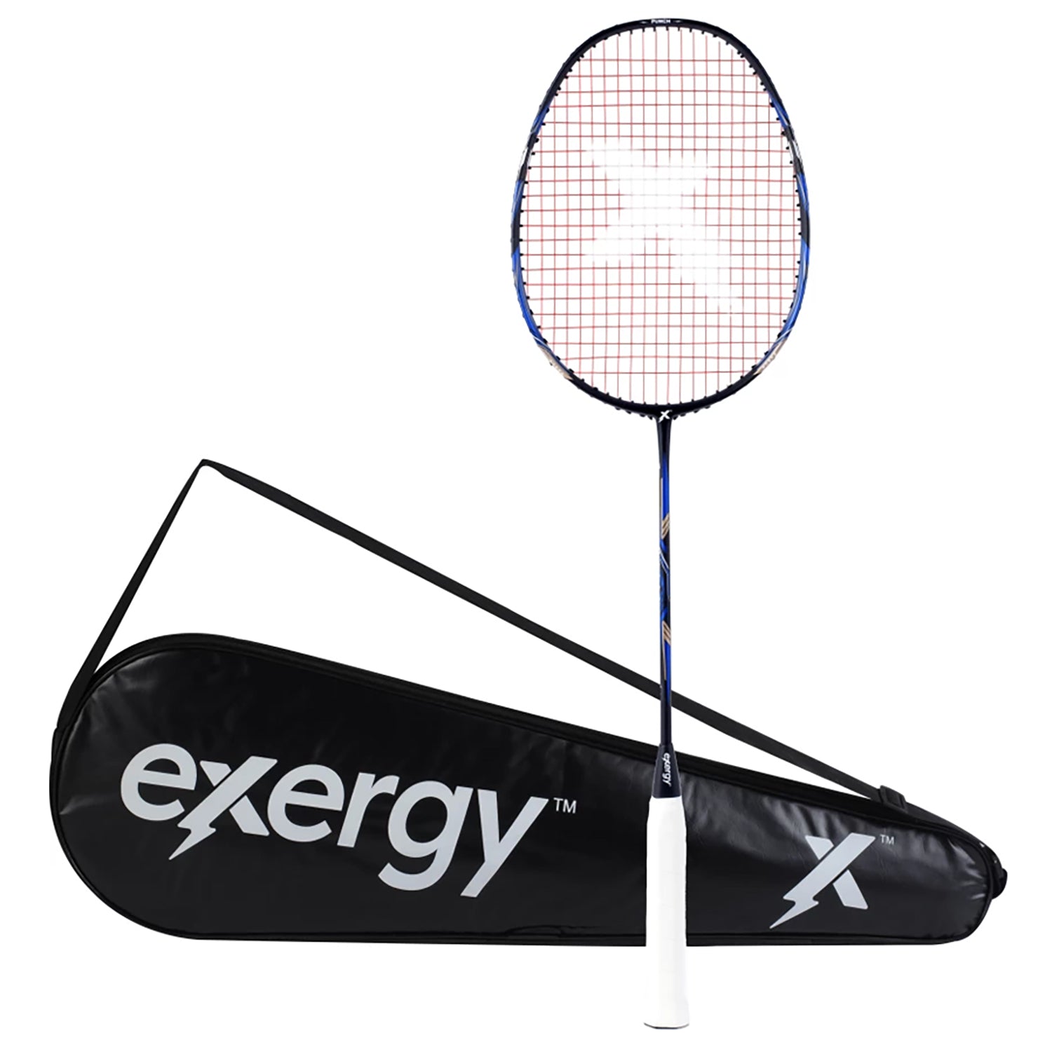Exergy Punch Badminton Racket - Lightweight 79g, 32 lbs Tension, Pre-Strung with Full Cover - Best Price online Prokicksports.com