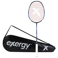 Exergy Punch Badminton Racket - Lightweight 79g, 32 lbs Tension, Pre-Strung with Full Cover - Best Price online Prokicksports.com