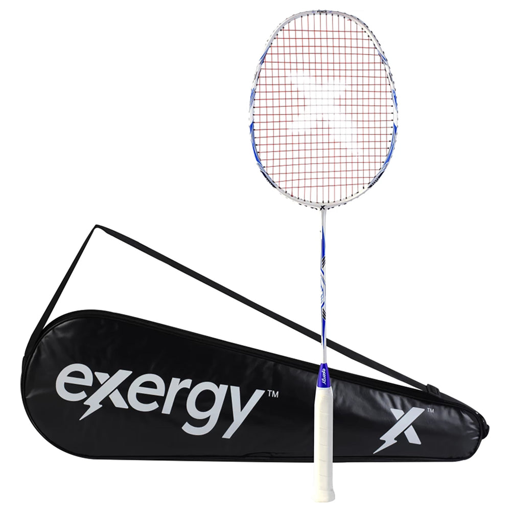 Exergy Punch Badminton Racket - Lightweight 79g, 32 lbs Tension, Pre-Strung with Full Cover - Best Price online Prokicksports.com