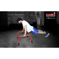USI Universal 7026 Fitness Parallettes Push-Up Bar Stand Red/Black – Heavy-Duty Calisthenics Equipment for Home Gym, Strength & Bodyweight Training - Best Price online Prokicksports.com