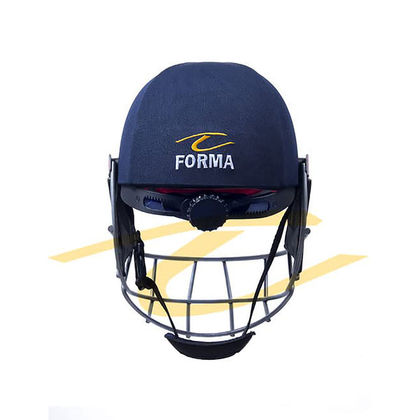 Forma RP17 Pro Axis MST Cricket Helmet – Red Steel Grill Helmet with High Impact Shell for Professional Safety and Comfort in Cricket Matches