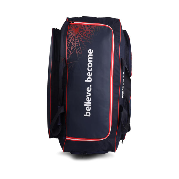 SG RP 2.0 Premium Wheelie Cricket Kitbag – Large Size Cricket Trolley Bag with Wheels, Bat Compartment, Heavy-Duty Base, and Ample Storage