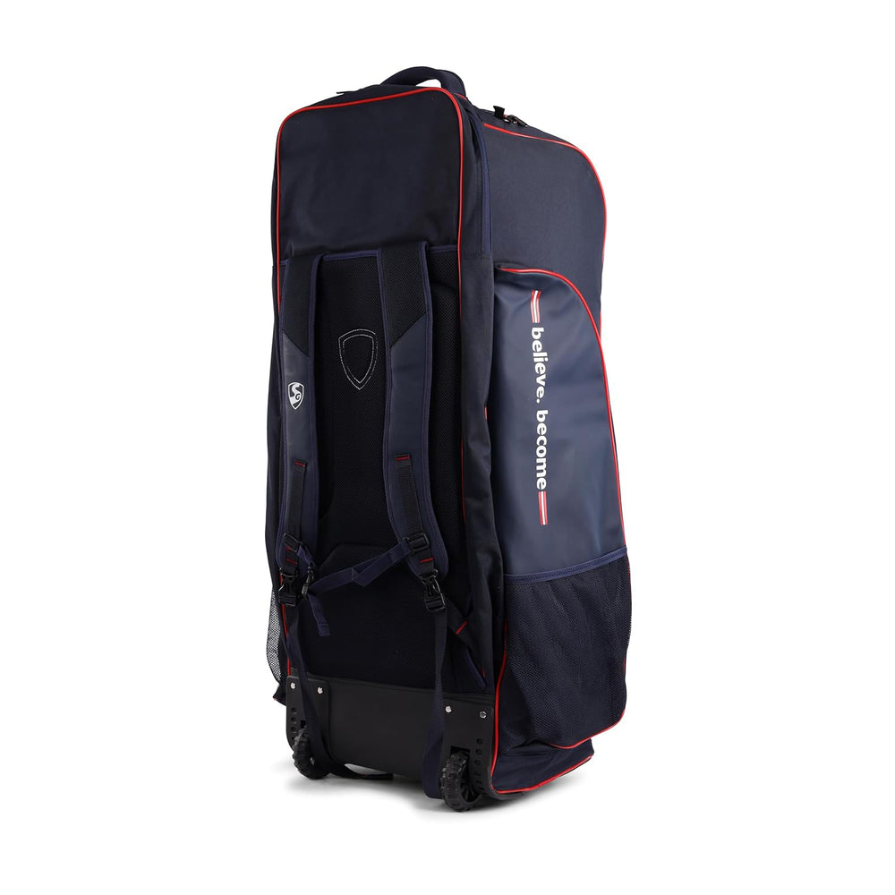SG RP 2.0 Wheelie Duffle Cricket Kitbag – Large Cricket Kit Bag with Trolley Wheels, Bat Compartment, Shoulder Straps, and Durable Base Design - Best Price online Prokicksports.com