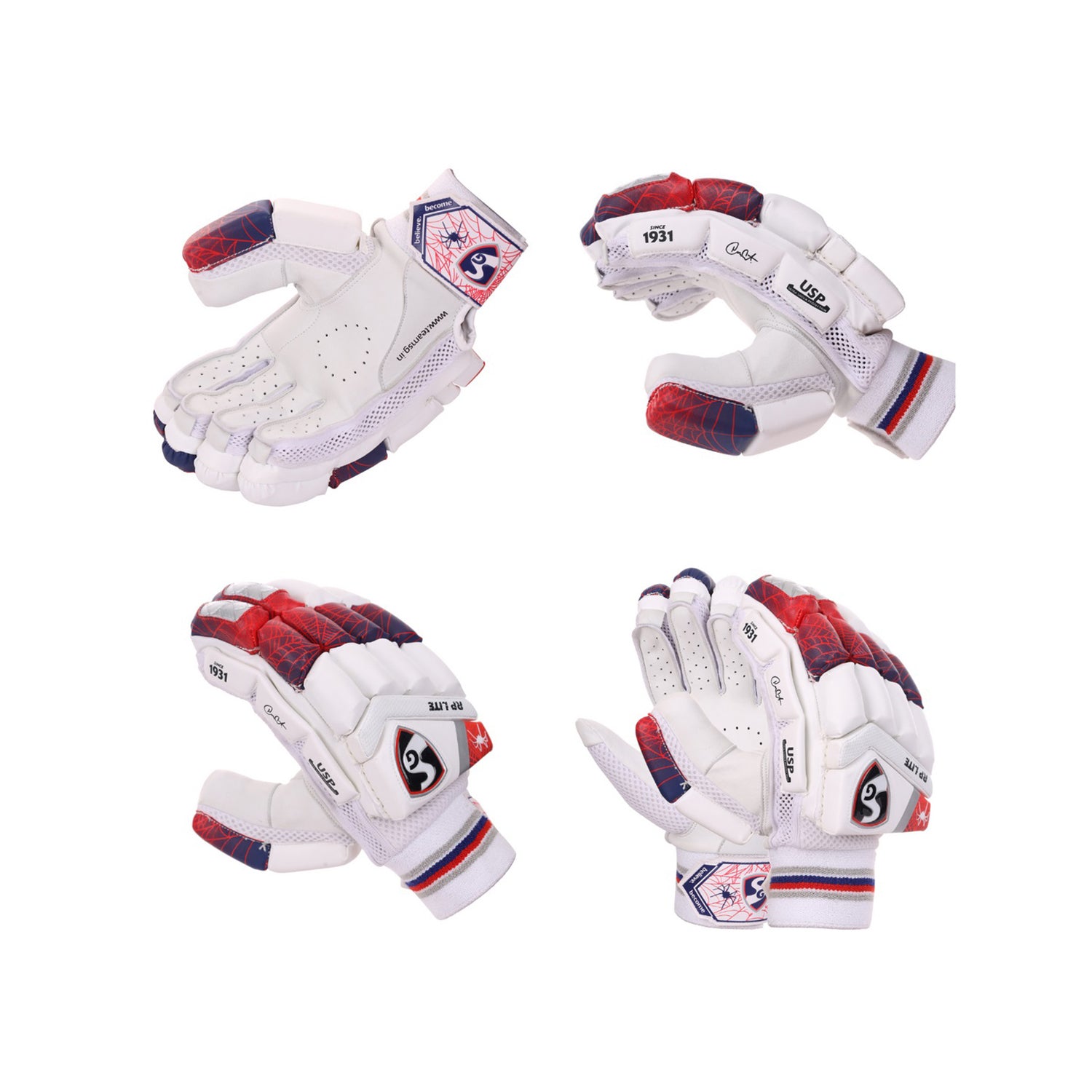 SG Cricket RP Lite Batting Gloves - Right Hand - Best Price online Prokicksports.com