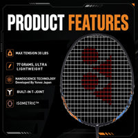 Yonex Nanoray Light 18i Graphite Badminton Racquet Black - Best Price online Prokicksports.com