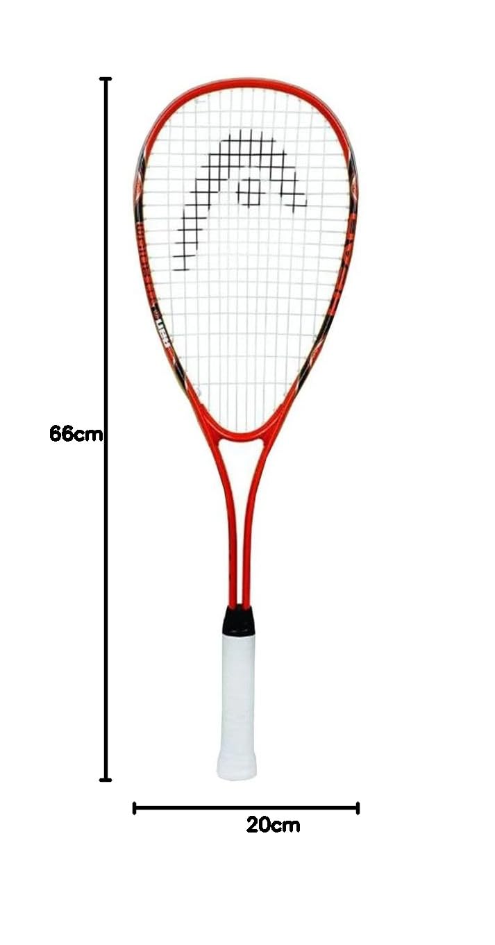HEAD Nano Ti Tornado Squash Racquet (Orange/Black) | Oversized Power &amp; Stability Frame