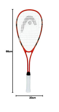 HEAD Nano Ti Tornado Squash Racquet (Orange/Black) | Oversized Power & Stability Frame - Best Price online Prokicksports.com