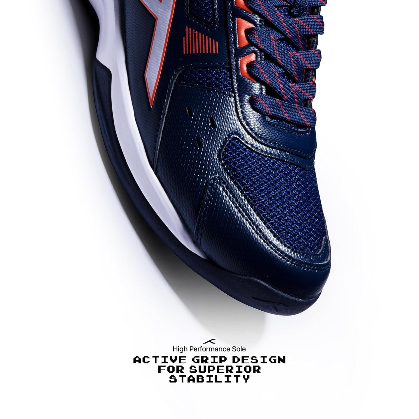 HUNDRED Raze Non-Marking Badminton Shoes | Lightweight Indoor Sports Shoes with X-Cushion, Active Grip Sole & Toe Assist Technology