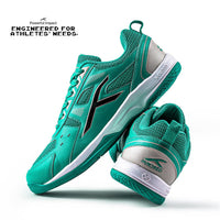 HUNDRED Raze Non-Marking Badminton Shoes | Lightweight Indoor Sports Shoes with X-Cushion, Active Grip Sole & Toe Assist Technology