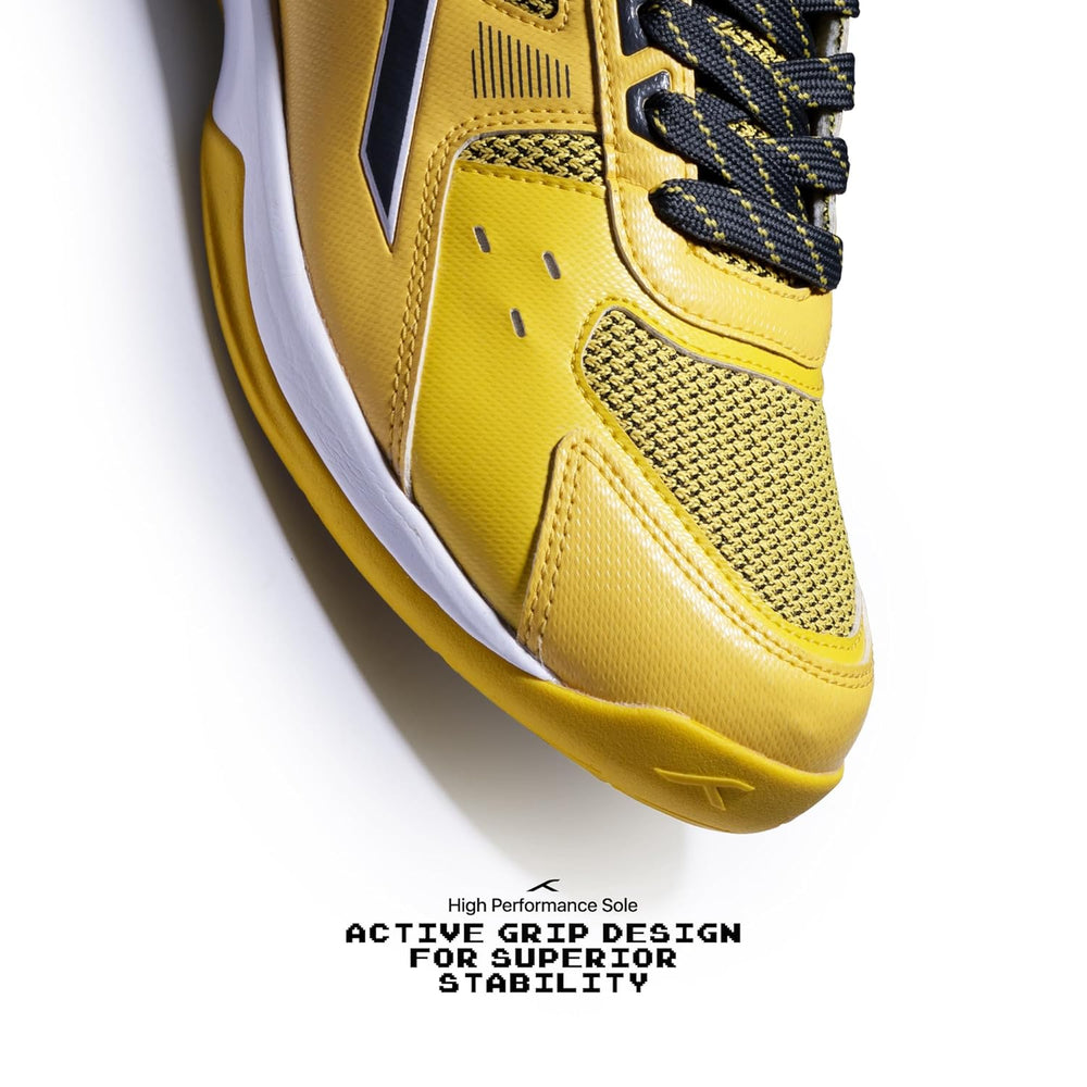 HUNDRED Raze Non-Marking Badminton Shoes | Lightweight Indoor Sports Shoes with X-Cushion, Active Grip Sole & Toe Assist Technology
