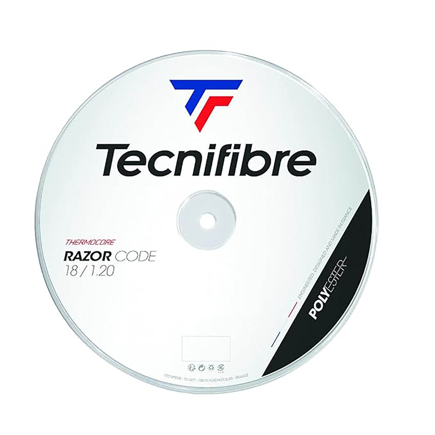 Tecnifibre Black Code 16L Tennis String Reel Black – Spin-Enhancing Pentagonal Polyester String for Power, Control, and Durability in Competitive Performance - Best Price online Prokicksports.com