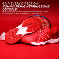 NIVIA Hy Court 3.0 Badminton Shoes – Mesh/TPU Upper, Duofoam Cushion, Non-marking Herringbone Sole | Lightweight Comfort, Secure Fit, For Indoor Court Sports - Best Price online Prokicksports.com