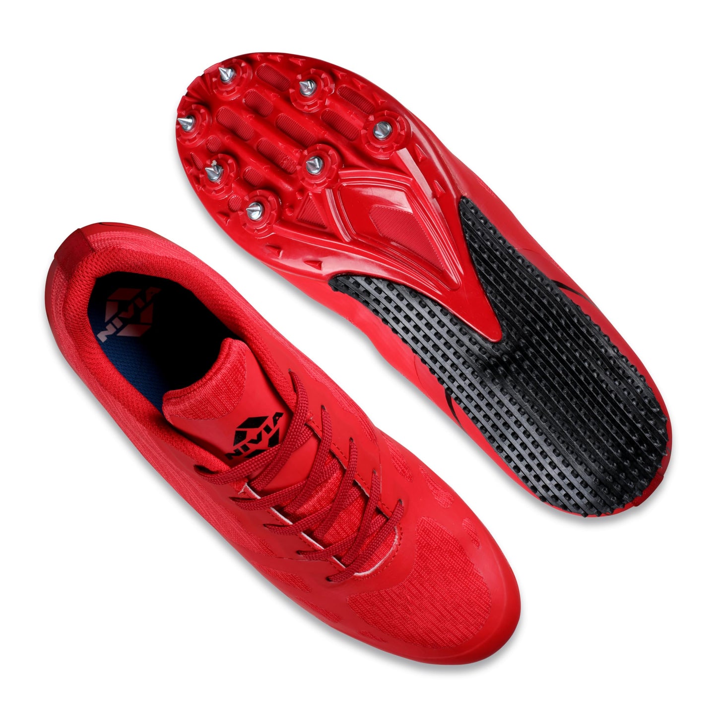 NIVIA Spirit 2.0 Track & Field Shoes | Lightweight Running Shoes with TPU Fusion Upper & Rapid Soleplate Technology