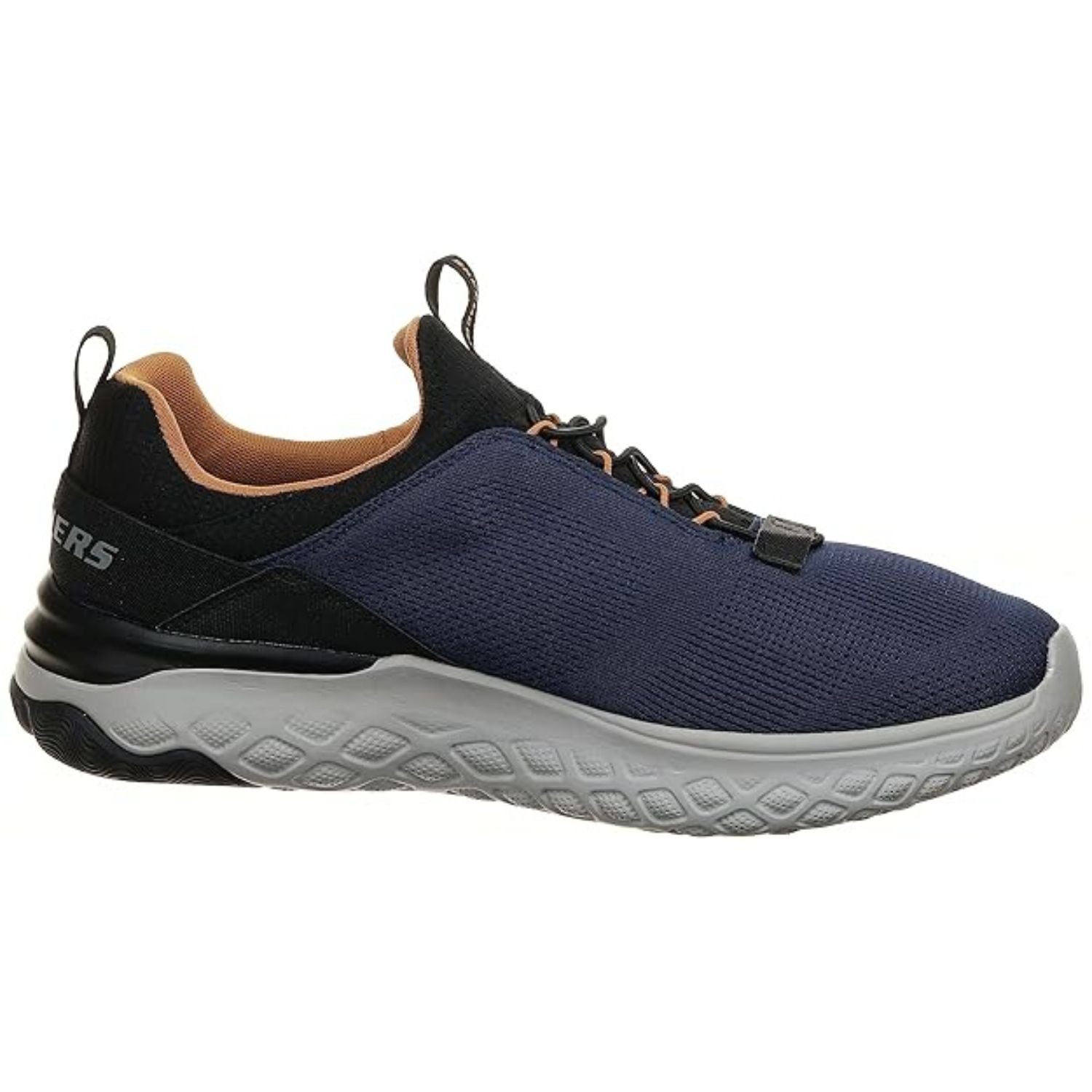 Skechers Bismark‑Merkell Men’s Mesh Running Shoe – Relaxed-Fit Slip-On with Goga Mat Arch & Air-Cooled Memory Foam - Best Price online Prokicksports.com