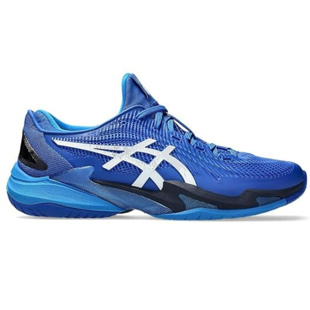 ASICS Court FF 3 Men’s Tennis Shoes – Tuna Blue/Pure Silver | Djokovic‑Inspired Zero‑Step Outsole & TWISTRUSS™ Support - Best Price online Prokicksports.com