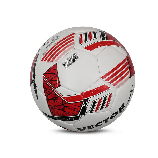Vector X Reflect Pro Thermo Fusion Football Red Size 5 with Seamless Surface, Butyl Bladder, Durable PU Cover for Professional Match & Training Use
