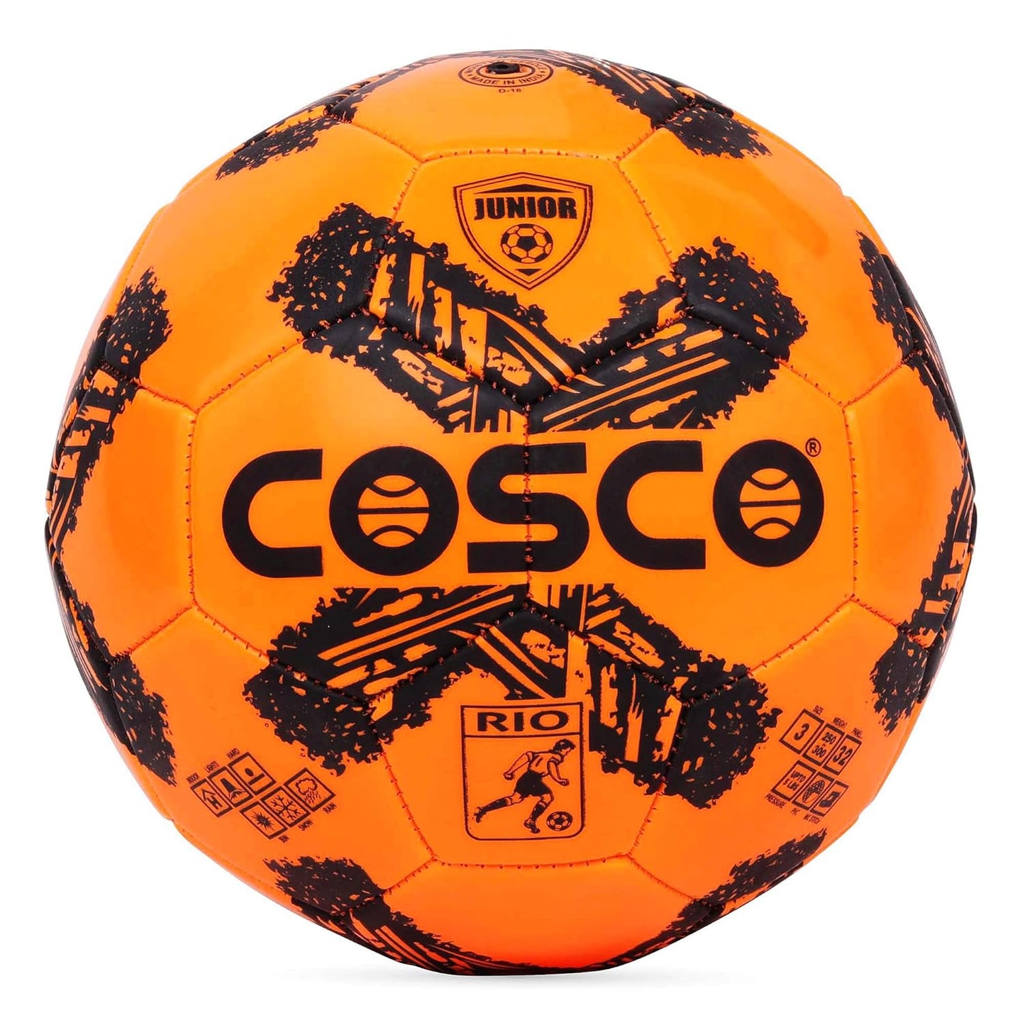 Cosco Rio Kids Football Size 3 – Orange Small-Sized Lightweight Football for Children’s Training, Fun Practice, and Recreational Outdoor Play - Best Price online Prokicksports.com