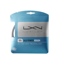 Luxilon ALU Power Rough 125 Tennis String Set Silver – Textured Co-Poly for Maximum Spin, Control, and Durability for Aggressive and Competitive Players - Best Price online Prokicksports.com