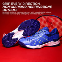 NIVIA Hy Court 3.0 Badminton Shoes – Mesh/TPU Upper, Duofoam Cushion, Non-marking Herringbone Sole | Lightweight Comfort, Secure Fit, For Indoor Court Sports - Best Price online Prokicksports.com