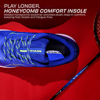 NIVIA Hy Court 3.0 Badminton Shoes – Mesh/TPU Upper, Duofoam Cushion, Non-marking Herringbone Sole | Lightweight Comfort, Secure Fit, For Indoor Court Sports - Best Price online Prokicksports.com