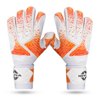 NIVIA Finger Saviour Football Goalkeeper Gloves (Orange/White)