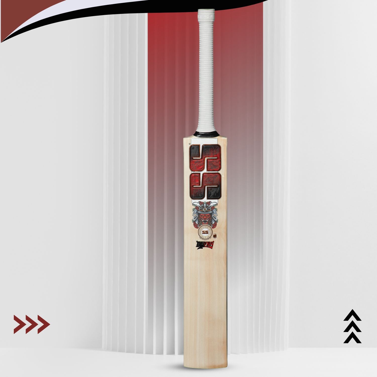 SS Devils English Willow Cricket Bat – SH (Short Handle) | Grade English Willow | Red Edition | Power Profile for All-Round Play - Best Price online Prokicksports.com