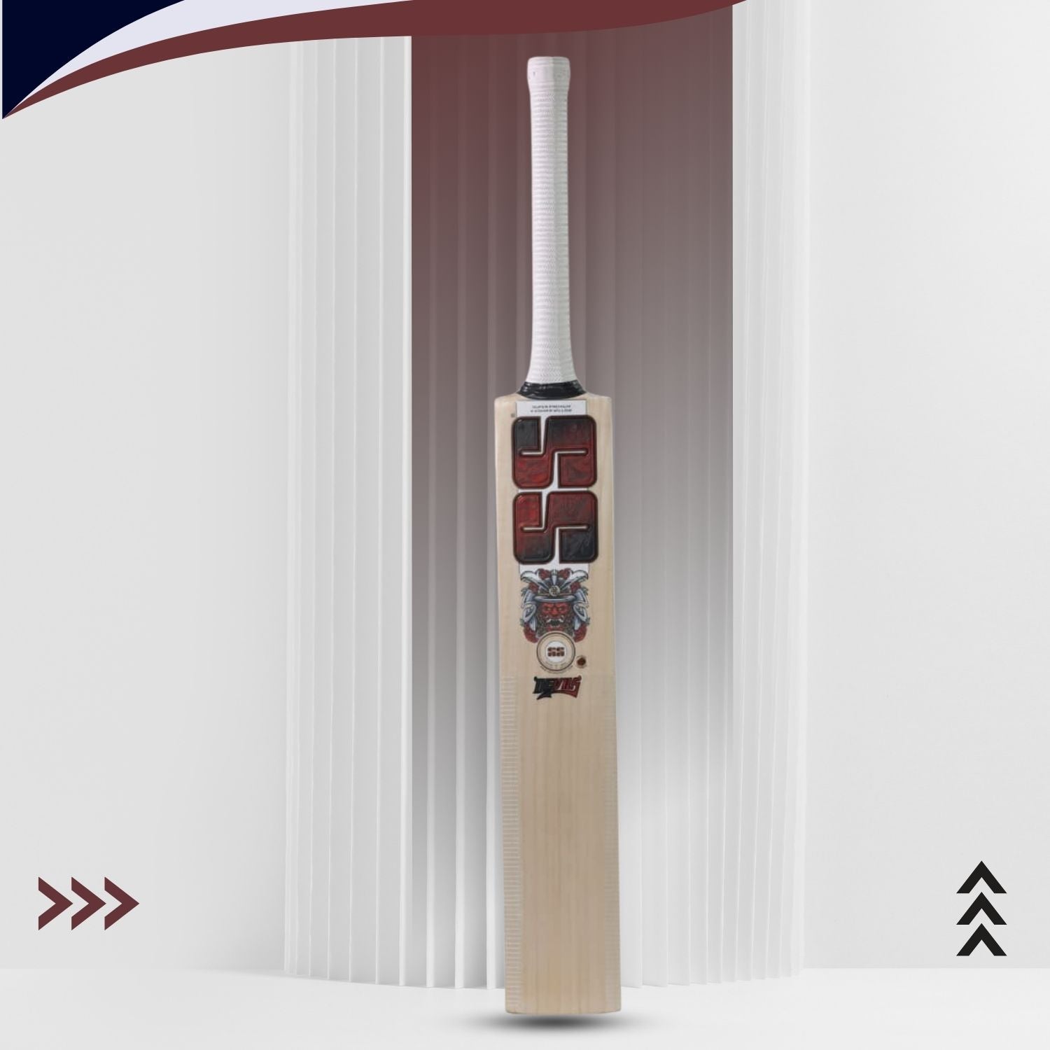 SS Devils Super Six Premium Kashmir-Willow Cricket Bat – Grade 2 Kashmir, Massive Concave TON Edges, Mid Sweet Spot & Includes Cover (Short Handle) - Best Price online Prokicksports.com