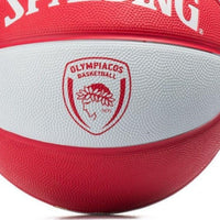 Spalding Euroleague Olympiacos Basketball, Red/White – Size 7 Official Euroleague Team Rubber Indoor/Outdoor Ball - Best Price online Prokicksports.com