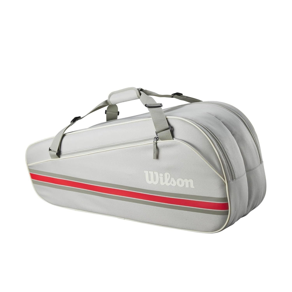 Wilson Team 2025 Tennis Bag 6 Pack – WR8039903001, Oats, Up to 6 Rackets with Dual Compartments & Accessory Pocket - Best Price online Prokicksports.com