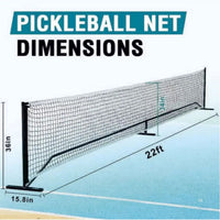 VectorX Pickleball Net with Stand – Portable Regulation Size (Powder-Coated Steel Frame, UV HDPE Net) - Best Price online Prokicksports.com