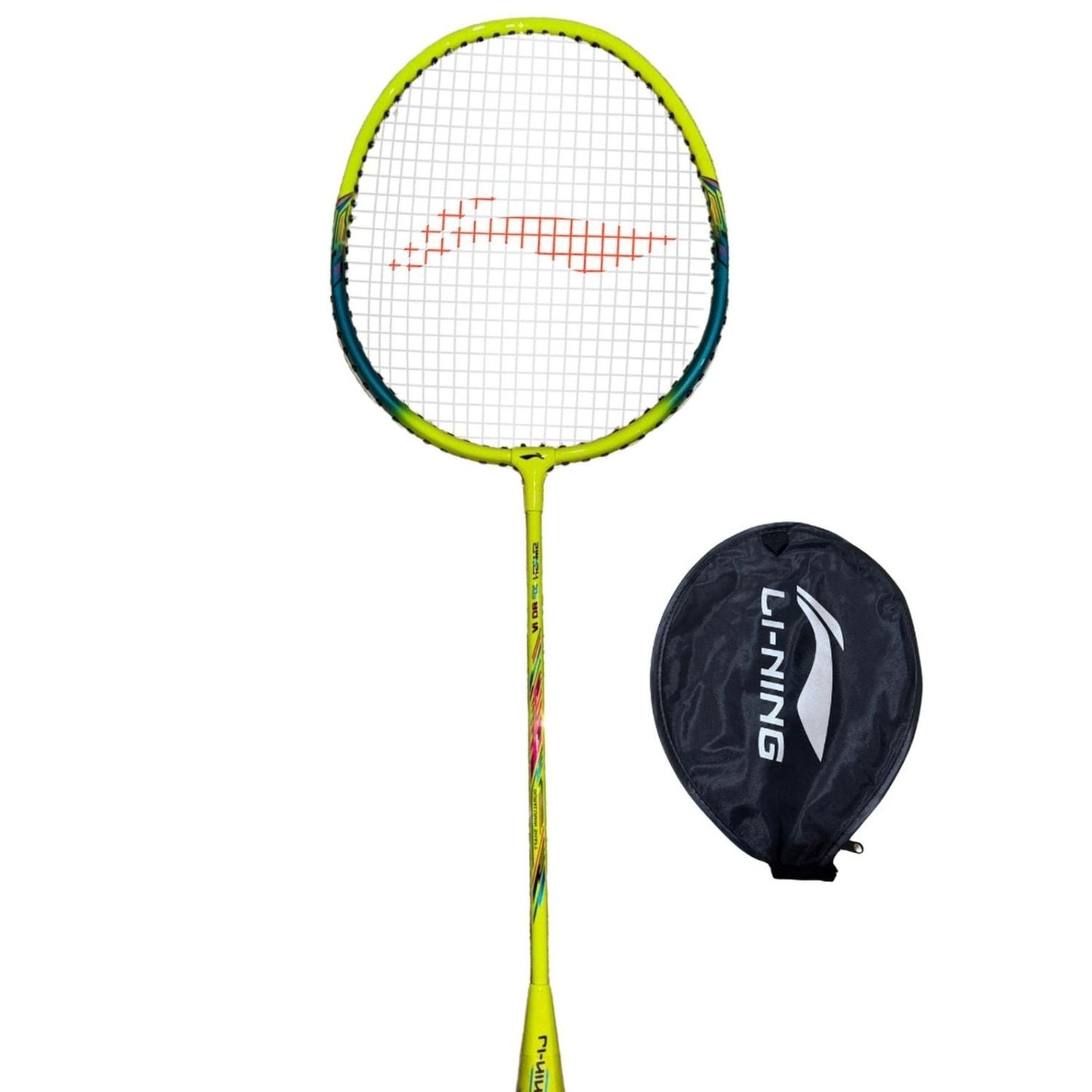 Li-Ning Smash XP 80 IV AYPU169-1 Strung Badminton Racquet, G5 Lightweight, Lime/Green, with Half Cover – Beginner All-Round Control - Best Price online Prokicksports.com