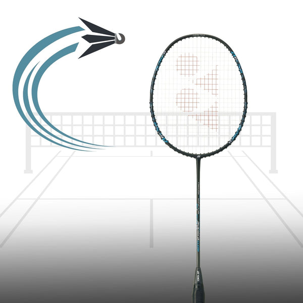 Yonex Arcsaber 2 Clear Strung Badminton Racquet – Black/Blue | 4U5, Hi-Flex Shaft, HT Graphite Frame, 10 mm Longer Frame | Lightweight Control & Power