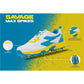 SG Savage Max Metal Spikes Cricket Shoes – White/Yellow/Sky Blue, Professional Cricket Footwear with Metal Spikes for Superior Turf Grip - Best Price online Prokicksports.com