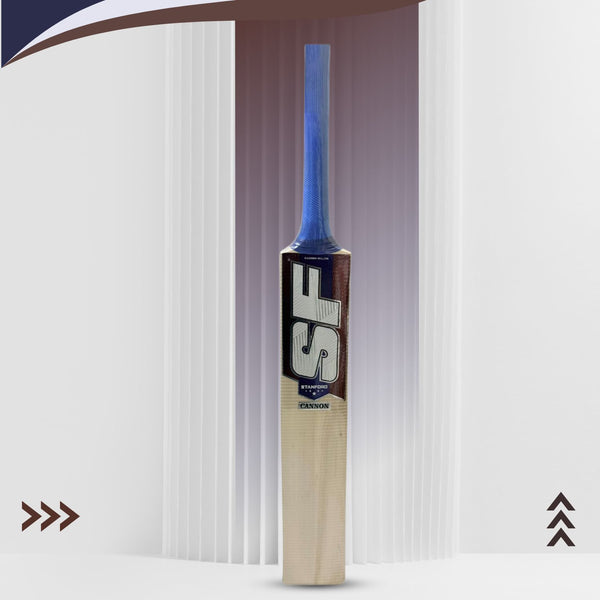 SF Cannon Kashmir Willow Cricket Bat – Sturdy Bat for Tennis and Leather Ball Cricket, Beginners, Training and Club Practice