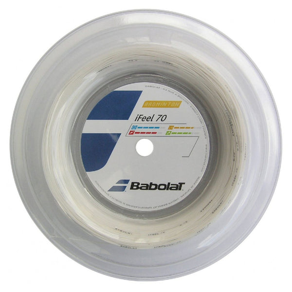 Babolat I Feel 70 Badminton String Reel – 200M | High-Durability Multifilament String for Control, Power & Precision | Professional Badminton Equipment