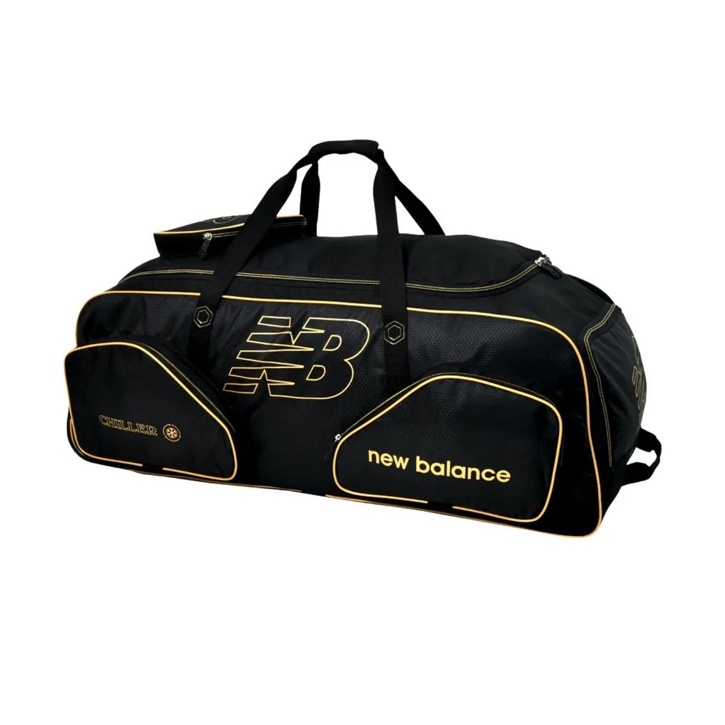 New Balance Sports 8i Cricket Kit Wheelie Bag – Black | Spacious & Durable Gear Bag with Smooth Wheels for Easy Transport - Best Price online Prokicksports.com