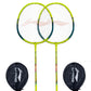 Li-Ning Smash XP 80 IV AYPU169-1 Strung Badminton Racquet with Full Cover (Pack of 2 Rackets), G5 Grip, Lightweight Lime/Green for Beginners - Best Price online Prokicksports.com
