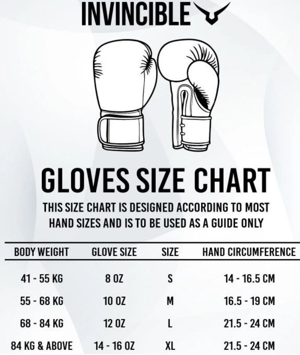 Invincible Skull Boxing Gloves | Premium Synthetic Leather | MMA, Training, Heavy Bag | Hook & Loop Closure - Men & Women - Best Price online Prokicksports.com