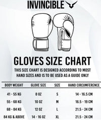 Invincible Skull Boxing Gloves | Premium Synthetic Leather | MMA, Training, Heavy Bag | Hook & Loop Closure - Men & Women - Best Price online Prokicksports.com