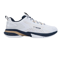 Victor A970TD-IN-AX Badminton Shoes – Bright White/Light Gold | Lightweight & High-Grip Court Performance - Best Price online Prokicksports.com