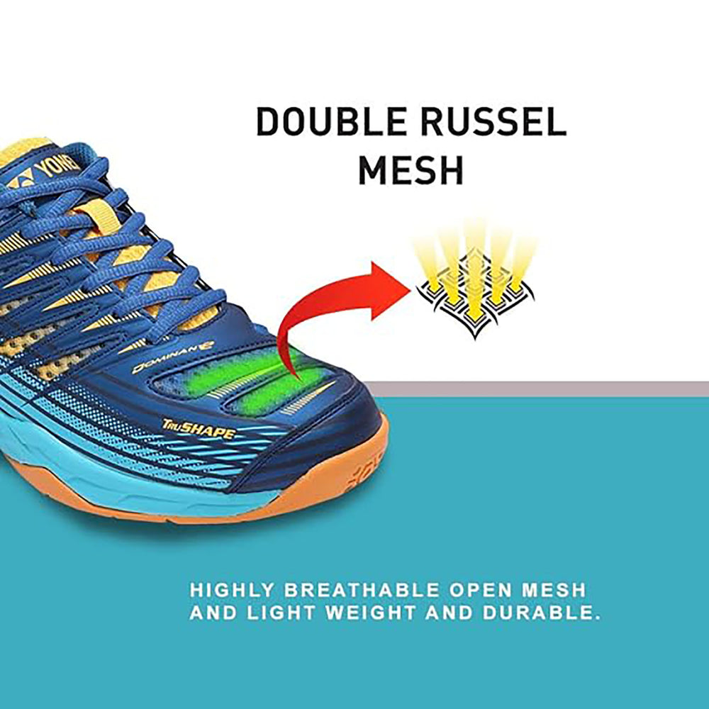Yonex Tour Dominant 2 Men’s Badminton Shoes – Lightweight, Non-Marking, Shock Absorbing Sole with Superior Grip for Indoor Court Performance - Best Price online Prokicksports.com