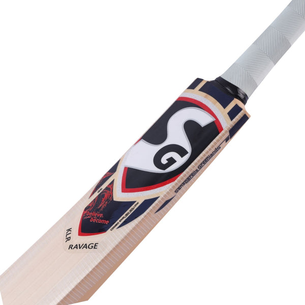 SG KLR Ravage Hybrid-Tec English Willow Cricket Bat | Grade 2 Willow | Power Bow | Pro-Tack Grip | Tournament Ready