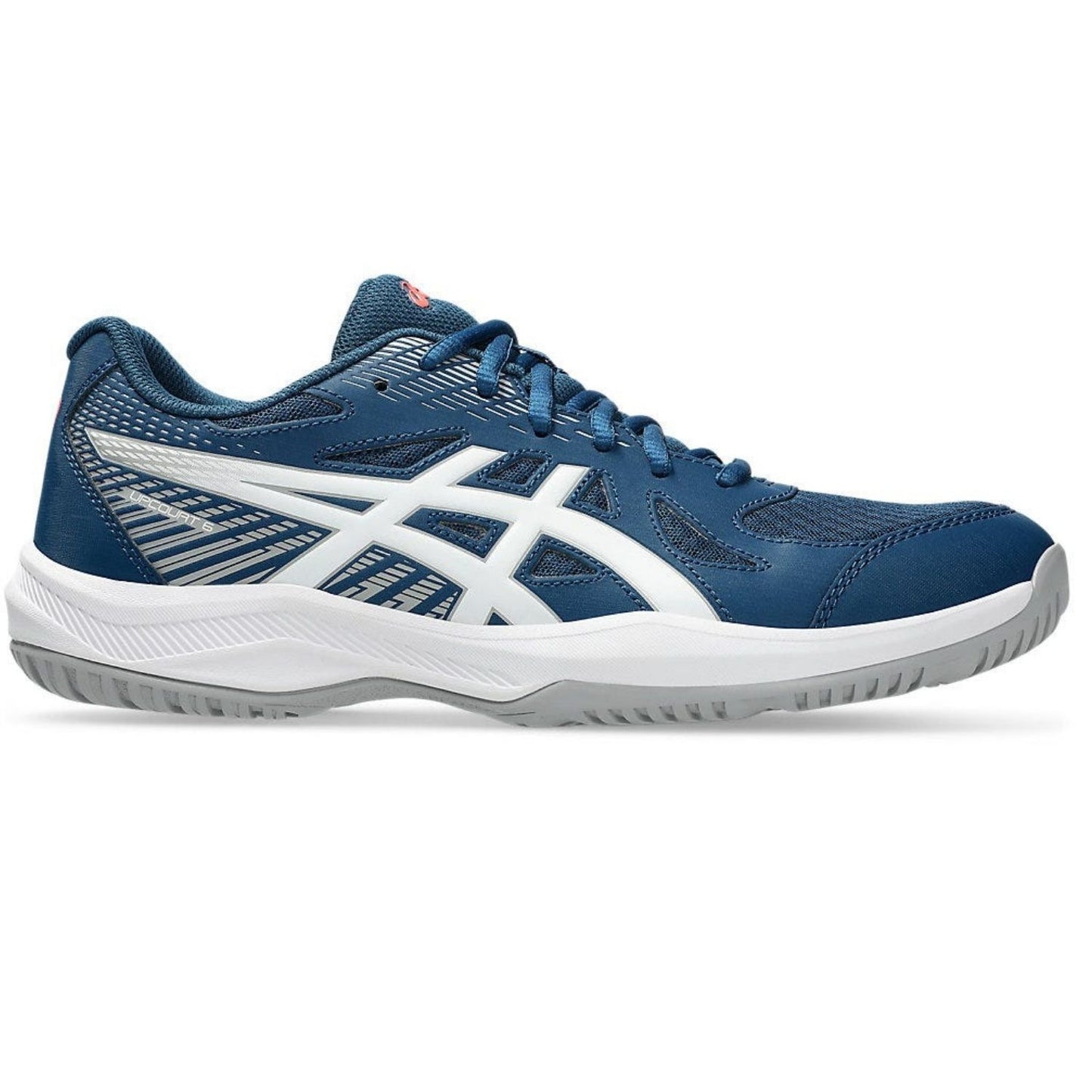 ASICS Upcourt 6 Men’s Badminton Shoes – Lightweight Indoor Court Footwear with Mesh Upper, EVA Cushioning & Non-Marking Rubber Sole for Grip and Comfort