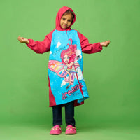 Zeel Barbie Fashionista Girls Raincoat | Waterproof Hooded Jacket for Kids | Cute & Stylish Rain Protection - Best Price online Prokicksports.com