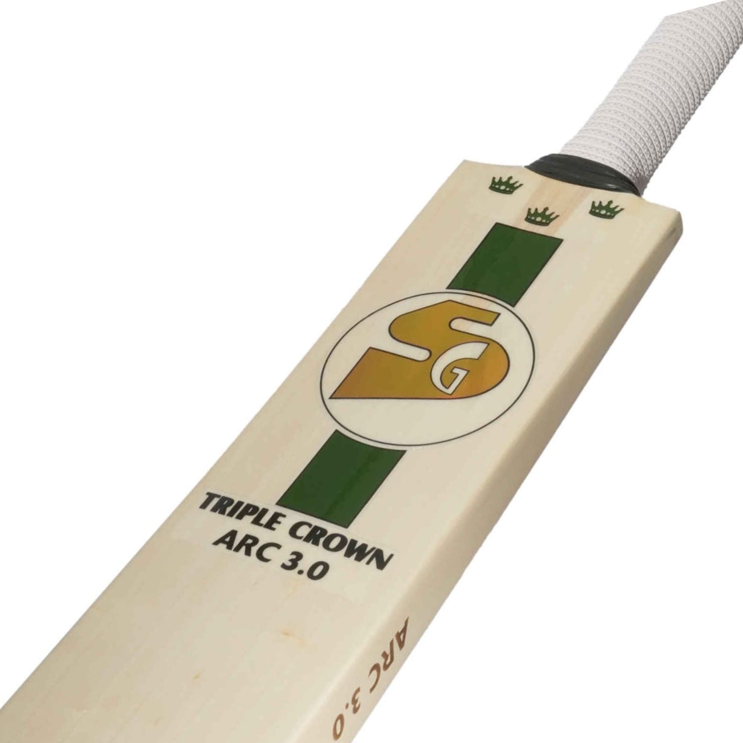 SG Triple Crown Arc 3.0 English Willow Cricket Bat – SH, Grade 3 Willow, Lightweight with Thick Edges, Ideal for Leather Ball Practice & Club Matches - Best Price online Prokicksports.com