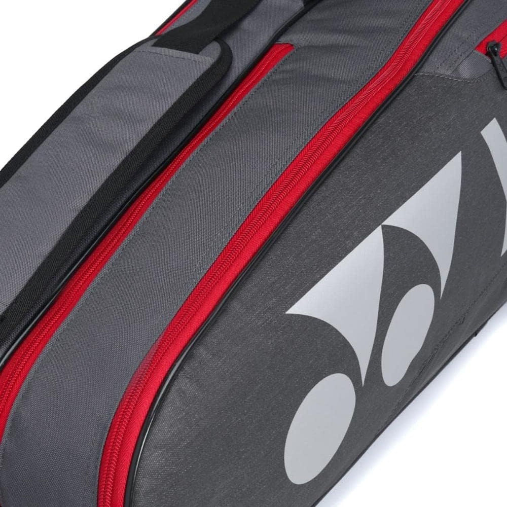 Yonex BA42126EX Team Racquet Bag, Grayish Pearl – 5 Rackets Capacity, Multiple Compartments, Adjustable Straps, Durable Polyester - Best Price online Prokicksports.com