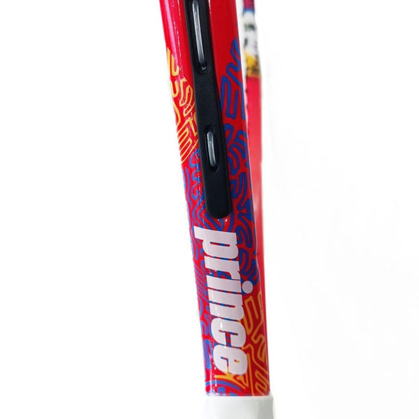 PRINCE 7T56W5050 Ace Face Junior 19 Strung Tennis Racquet – Blue/Red | 190 Grams, 19 inch Length, 82 sq.in. Head, 16x19 String Pattern | Lightweight for Young Beginners