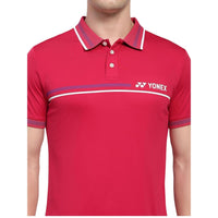 Yonex 2736 Easy4 Men's Polo T-Shirt White | TruDry Quick Dry, Breathable Fleecy Polyester | Athletic Polo Collar Tee for Badminton, Tennis, Gym & Multi-Sport - Best Price online Prokicksports.com