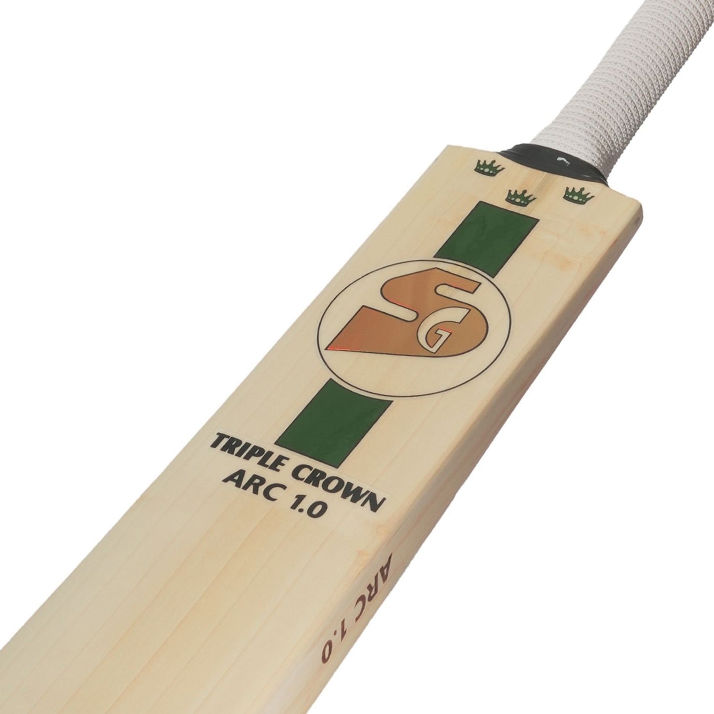 SG Triple Crown Arc 1.0 English Willow Cricket Bat – SH, Grade 1 Willow, Professional-Grade Bat for Advanced Players, Thick Edges, Lightweight with Bat Cover - Best Price online Prokicksports.com